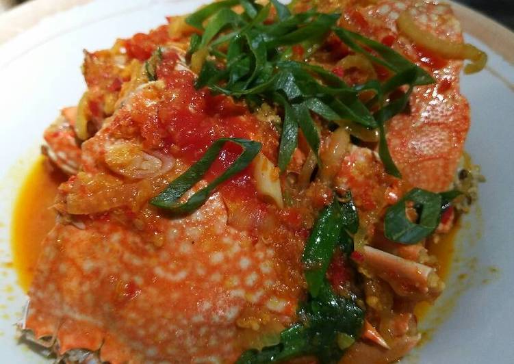 resep lengkap untuk Kepiting Saus Padang