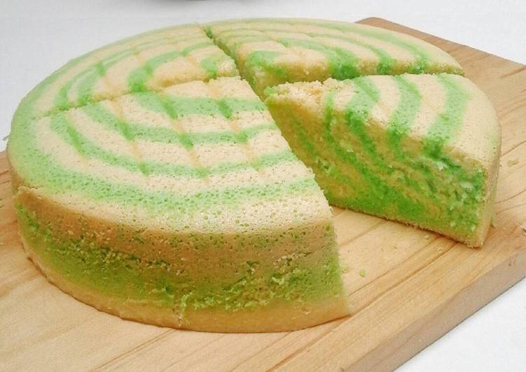 Resep Bolu  Zebra  Pandan  pr bolu  oleh Rose Shanty Cookpad