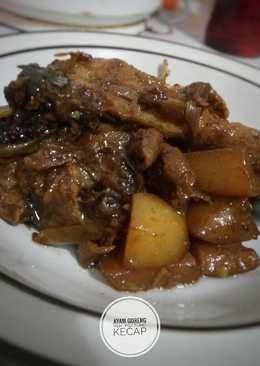 Ayam goreng mentega tumis kecap