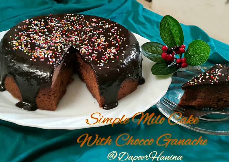 Resep Easy & Simple Milo Cake with choco ganache Kiriman
dari @Dapoer_Hanina