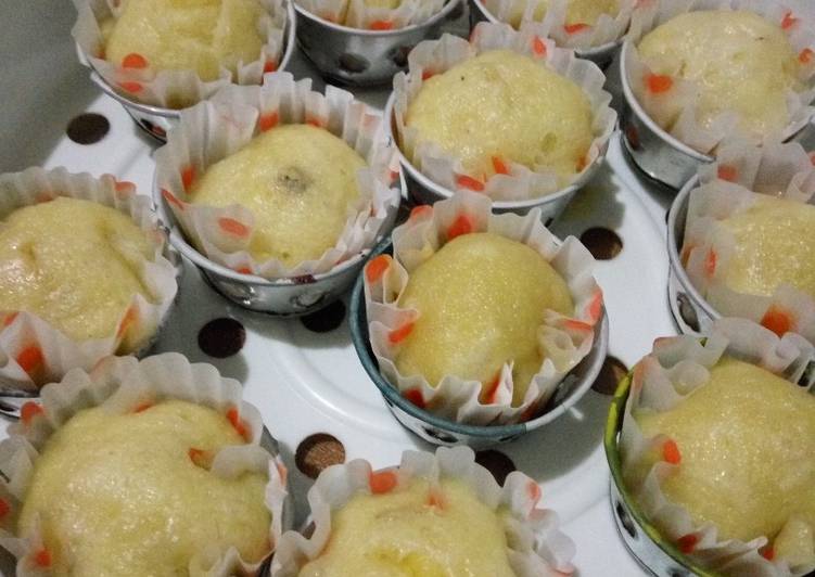 gambar untuk resep makanan Cup Cake Pisang Keju Kukus