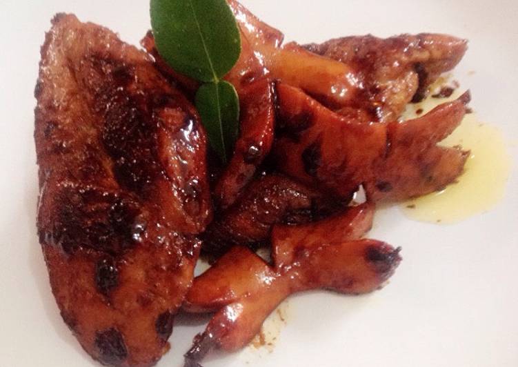 resep makanan Grilled chicken with sausage (ayam panggang dengan sosis)