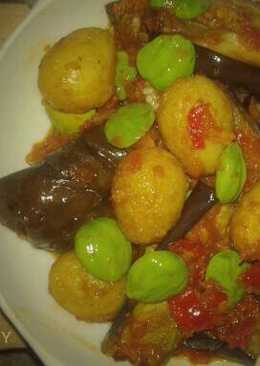 Balado Terong pete + Telur Puyuh