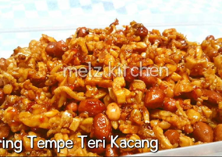 cara membuat Kering Tempe Teri Kacang (Sahur)