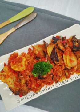 Terong Kentang Udang Rebon Balado