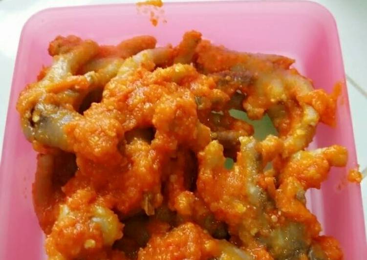 resep makanan Seblak ceker setan