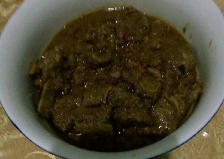 bahan dan cara membuat #KitaBerbagi gulai daging sapi + ati lambing ala rumahan