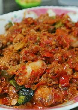 Cumi asin sambal manado