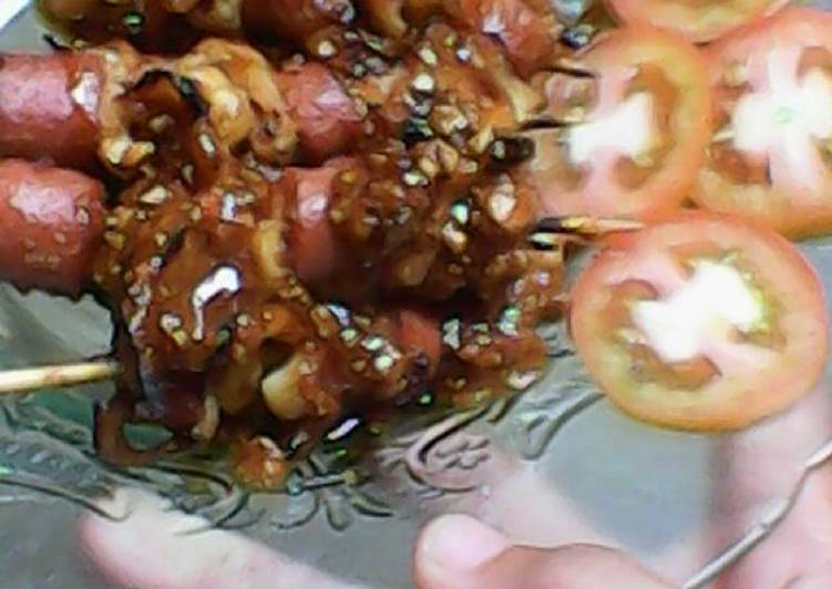 resep Sate sosis jamur