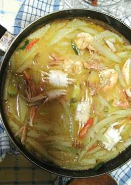 Gulai labu siam seafood pedas