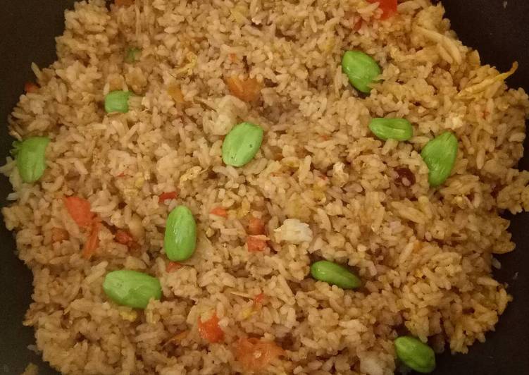 resep Nasi goreng pete ikan teri