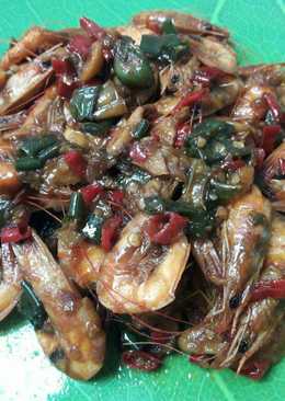 Udang kecap mentega