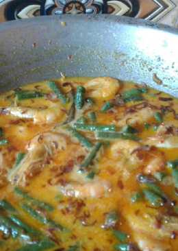 Kacang panjang udang santan