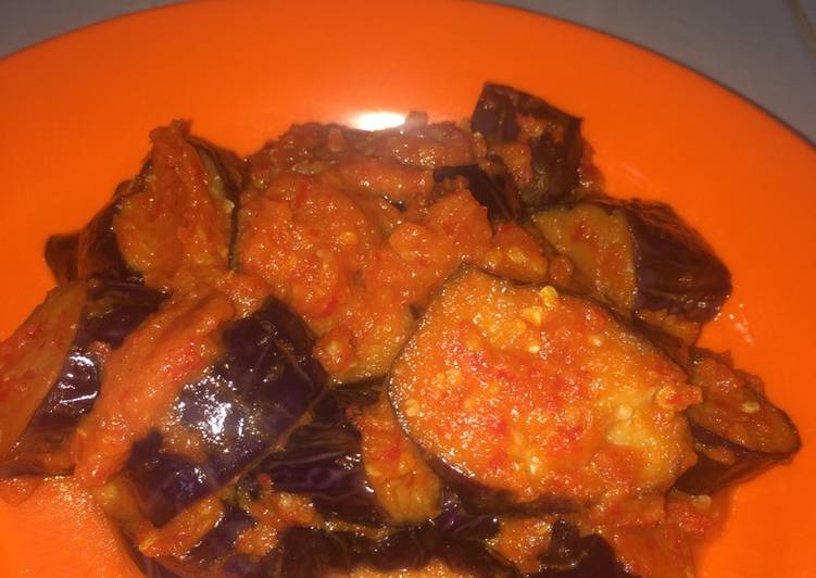 resep lengkap untuk Sambel terong