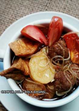 Semur Campur Bola-Bola Daging Sapi Giling