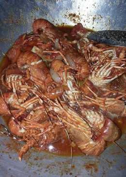 Baby lobster saus padang