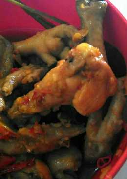 Rica-Rica Ayam Pedas (Sayap dan Cakar)