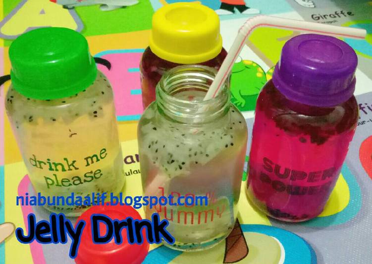 resep lengkap untuk Jelly Drink Rasa Buah (utk anak intoleran susu sapi)