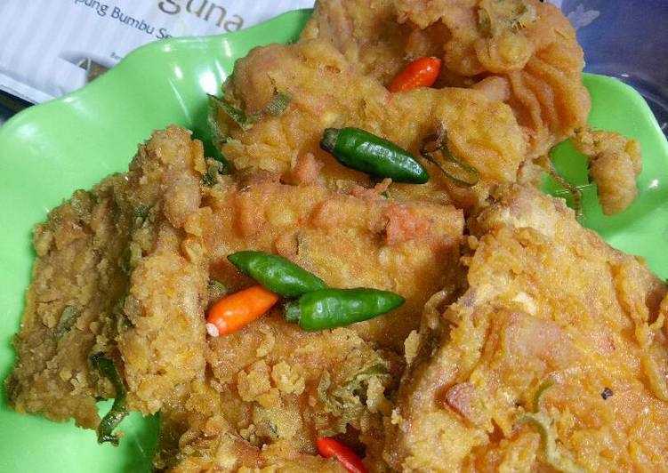 resep masakan Tempe goreng crunchy(kentaky)