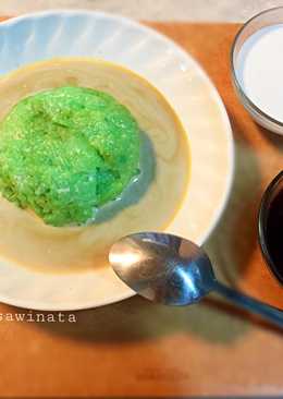 Ketan liwet pandan kuah santan