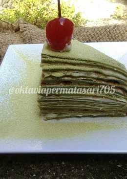 Mille crepes matcha Gluten free #maree