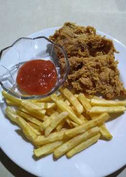 Ayam Goreng Krispi ala McD (pakai tepung bumbu kentucky sasa)