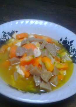 Bakso tahu wortel berkuah