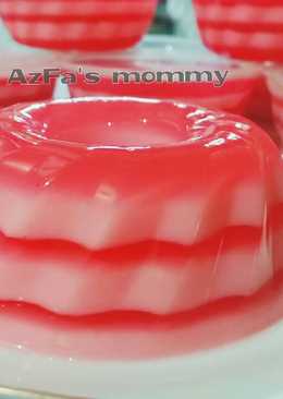 Puding lapis susu
