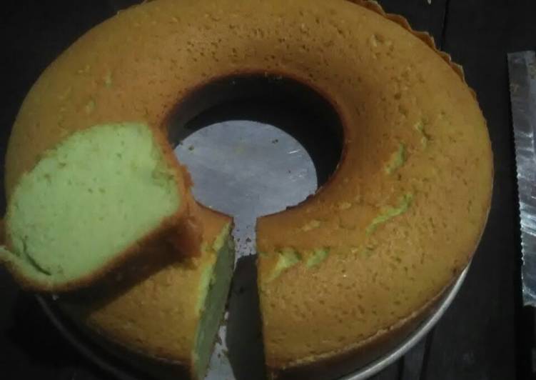 resep lengkap untuk Bolu pandan putih telur