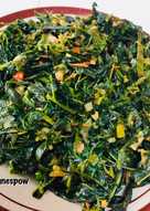 Tumis daun pepaya khas Manado