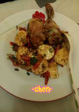 Ayam feat tofu cabe garam