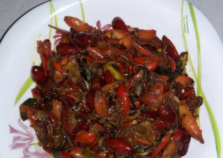 Tumis Kulit Melinjo Teri