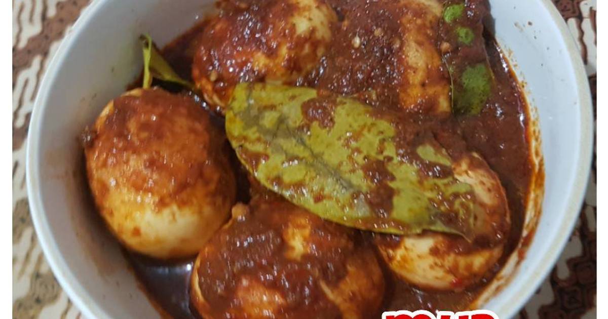  Resep Telur Bumbu Rendang Pedasss oleh MyR Cookpad