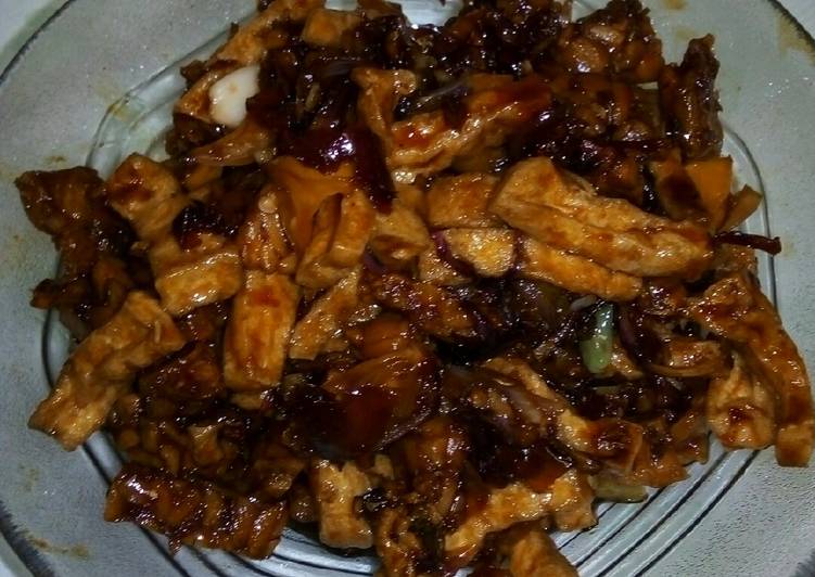 Resep Kering Tempe Tahu (tempe/tahu sisa) Dari diyan wahyudi