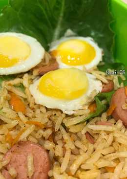 Rendang Fried Rice with Carrot Bekal Anak