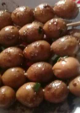 Sate telur puyuh enak