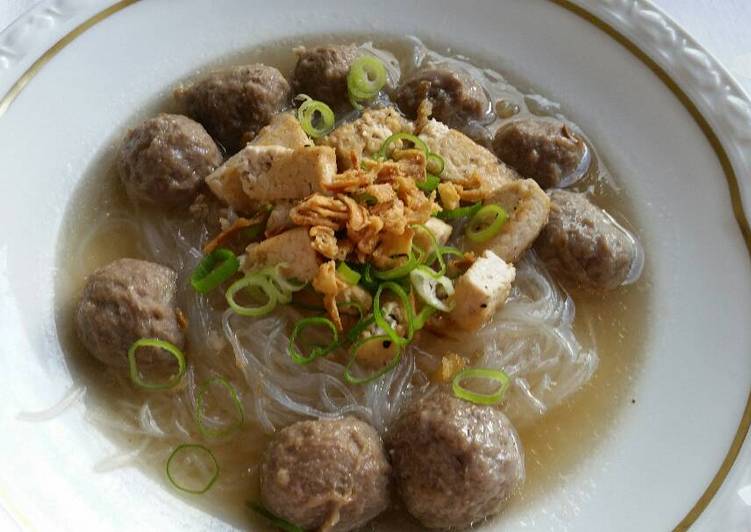 resep Bakso sapi kenyal