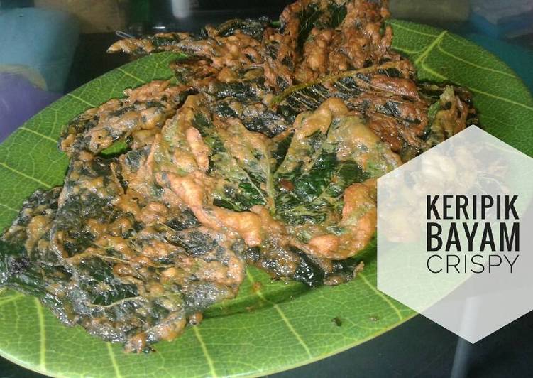 gambar untuk resep makanan Keripik bayam crispy