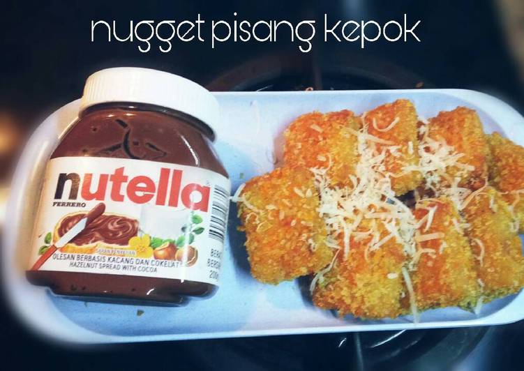 bahan dan cara membuat Nugget pisang kepok kuing