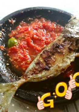 Ikan bakar sambal mentah