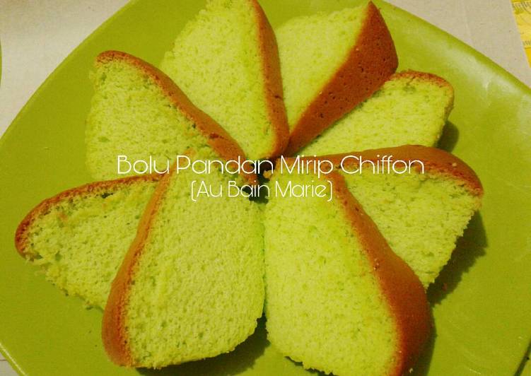 gambar untuk resep Bolu Pandan Mirip Chiffon Super Lembut Tanpa Pengembang/Obat2an