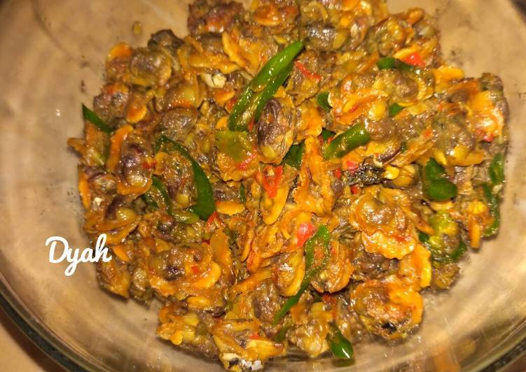 resep lengkap untuk Oseng Kerang Cabai Hijau