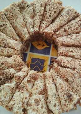 Chiffon coklat lembut putih telur