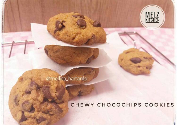 resep makanan Chewy Chocochips Cookies