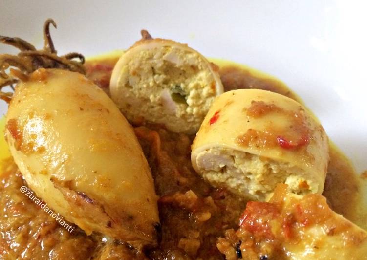 gambar untuk resep Kalio Cumi Isi Tahu Telur