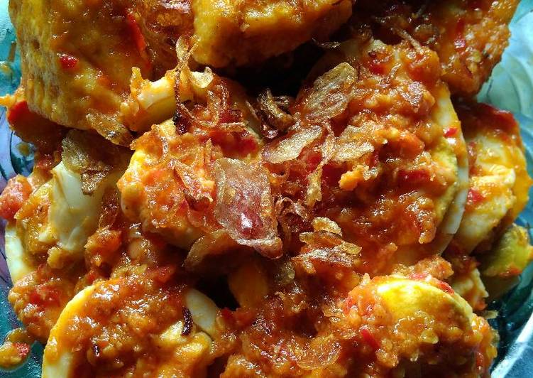 gambar untuk resep Tahu telur sambal rujak