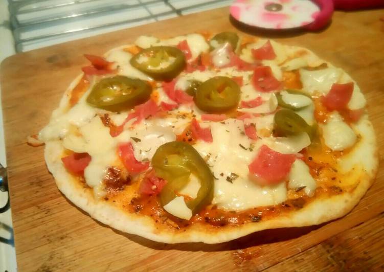 gambar untuk cara membuat Tortilla Pizza