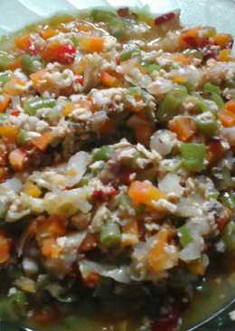 Orak Arik kubuntel *kubis*buncis*wortel saus tiram