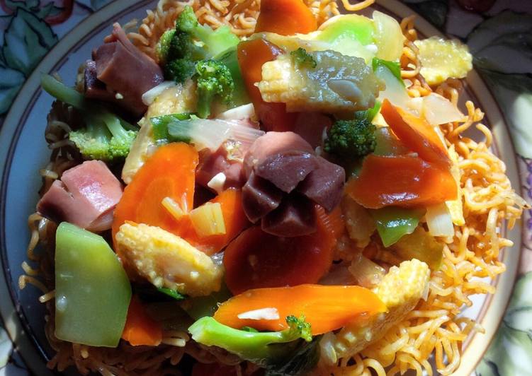 gambar untuk resep makanan I FU MIE mie tamie siram capcay