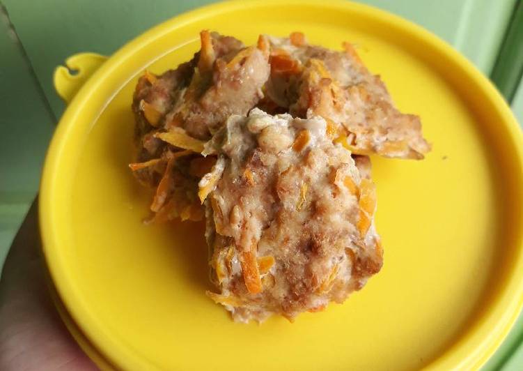 resep MPASI 9M+ nugget daging+wortel